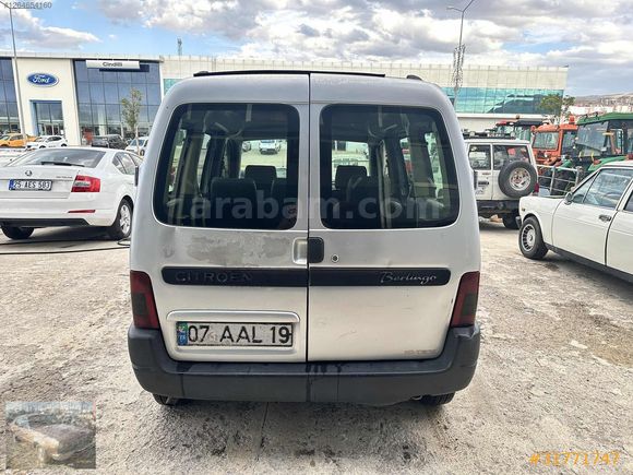 2002 CİTRÖEN BERLİNGO 1.9 D ÇİFT SÜRGÜ KLİMALI OTOMOBİL RUHSATLI