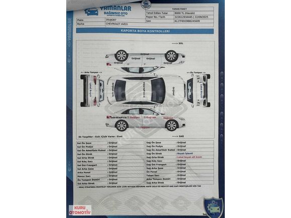 KURU OTOMOTİV DEN 2011 AVEO 37.000 KM DE İLK SAHİBİ TEK EL