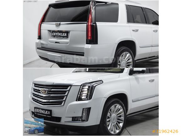 ÇETİNLERDEN 2016 CADİLLAC 6.2 V8 PLATİNUİM 'VERGİ BARIŞLI'