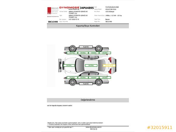 Volvo S60 1.5 T3 Premium 2016 Model 