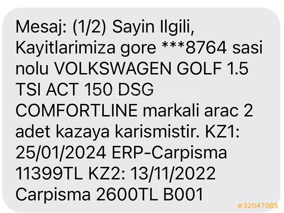 Volkswagen Golf 1.5 TSi Comfortline 2019 Model 