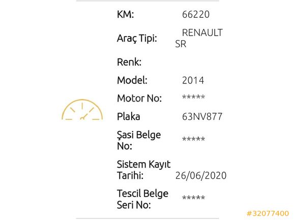 Sahibinden Renault Symbol 1.2 Touch 2014 Model