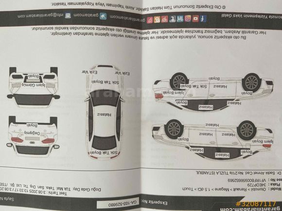 Sahibinden Renault Megane 1.5 dCi Touch 2016 Model 