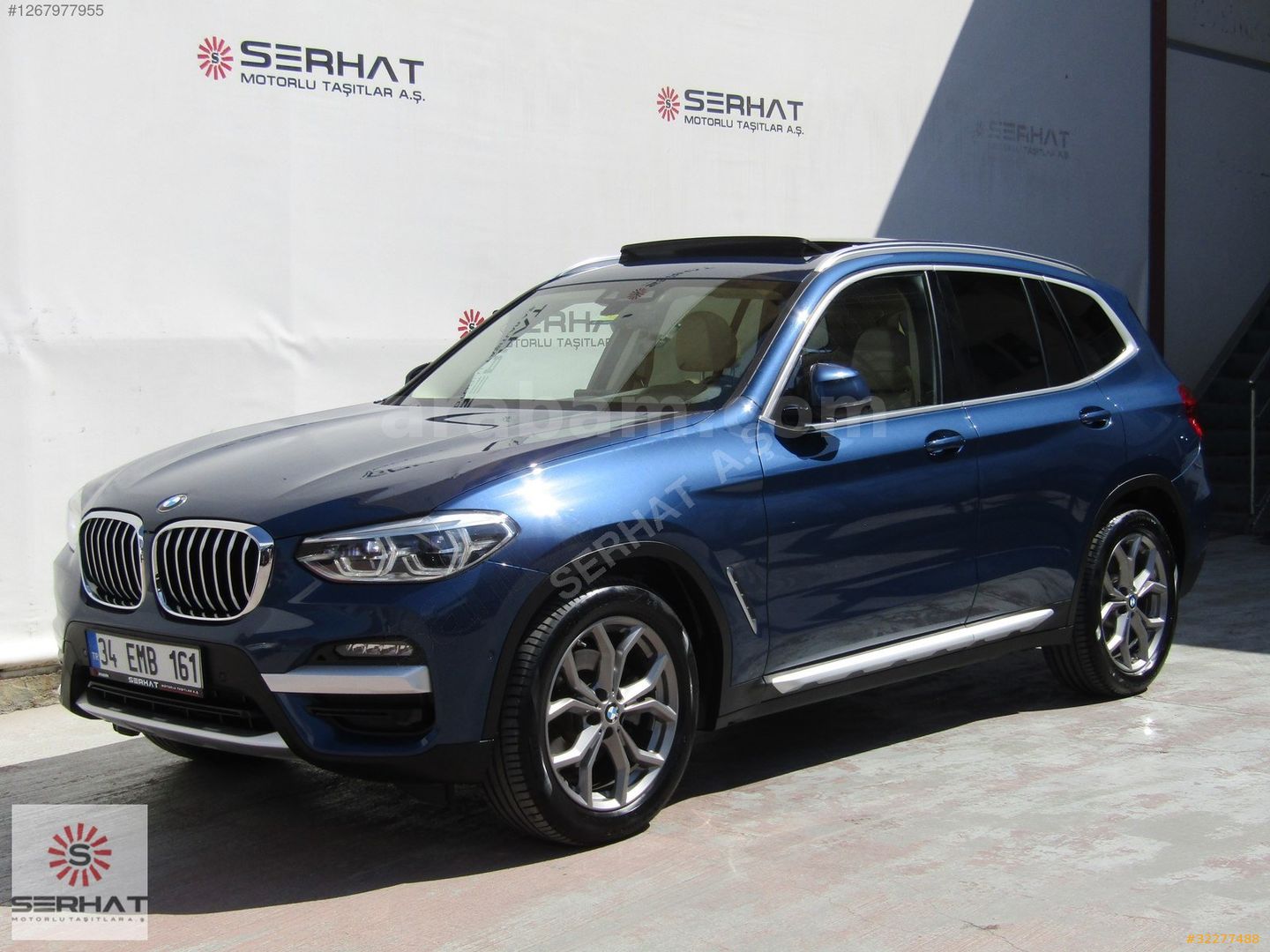 GALERİDEN BMW X3 20İ SDRİVE X LİNE 2021 MODEL İSTANBUL 80.950 KM MAVİ
