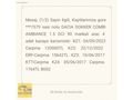 Karta taksit.2015 DACİA DOKKER 1.5 DCİ ////TRİGER-ENJEKTÖR YENİ