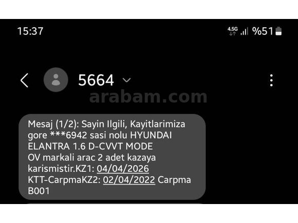 Sahibinden Hyundai Elantra 1.6 D-CVVT Mode 2011 Model İstanbul