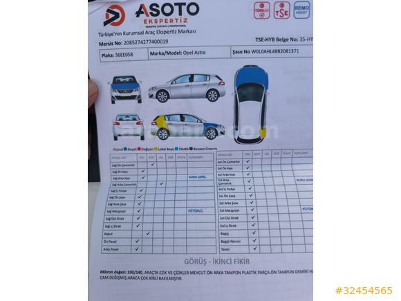 Sahibinden Opel Astra 1.6 Essentia 2011 Model