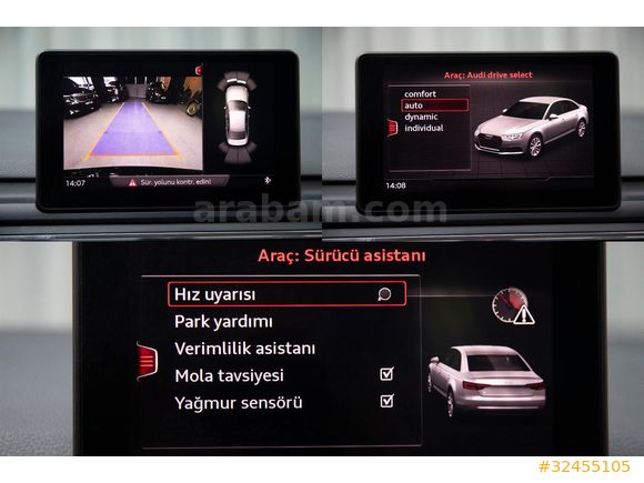 2017 A4 1.4 TFSI DYNAMIC ISITMA_ELK.ISIT.AYNA_F1_CRUISE_AUTO.HOLD