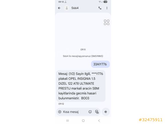 Sahibinden Opel Insignia 1.5 d Ultimate 2020 Model PRESTİJ PAKET 