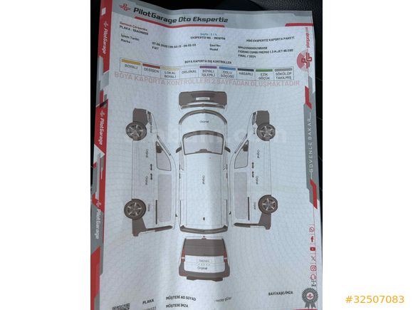 Sahibinden Fiat Fiorino Combi 1.3 Multijet Premio 2024 Model 