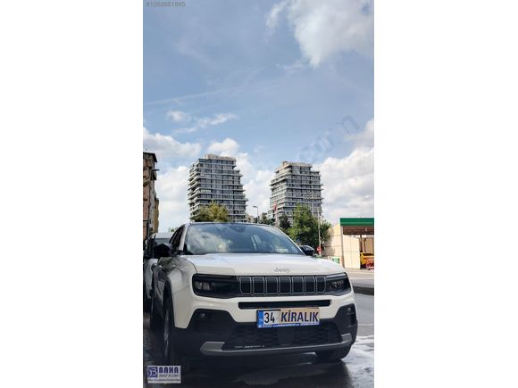KİRALIK \u00270\u0027KM Jeep Avenger Full-Electric BAHA RENT A CAR\u0027DAN