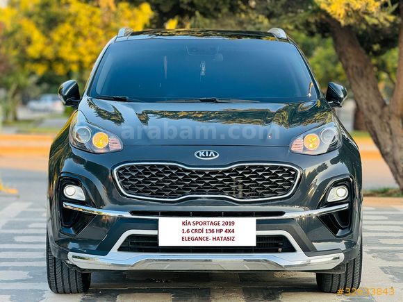 HATASIZ SIFIRDAN FARKSIZ Sportage 1.6 CRDI Elegance 2019 4X4 CAM TAVAN SUNROF