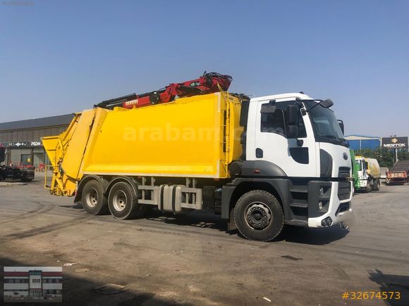 FORD CARGO 20+5 UZAKTAN KUMANDALI YERALTI VE YERÜSTÜ VİNÇLİ ÇÖP