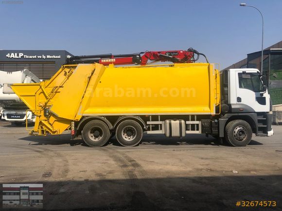 FORD CARGO 20+5 UZAKTAN KUMANDALI YERALTI VE YERÜSTÜ VİNÇLİ ÇÖP