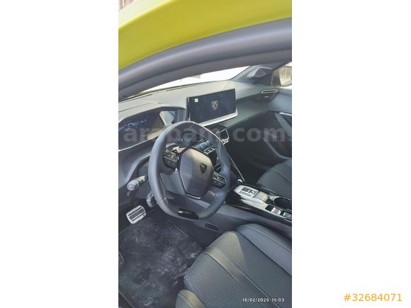 Sahibinden Peugeot e-208 GT 2024 Model  6.001 km Sarı