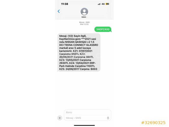 Sahibinden Nissan Qashqai+2 1.5 dCi Tekna Pack 2013 Model 7Kolt. Cam Tavan Değişensiz