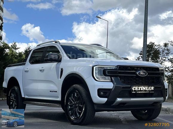 ÇETİNLER'DEN 2023 MODEL FORD RANGER 2.0 ECOBLUE 4X4 WİLDTRAK