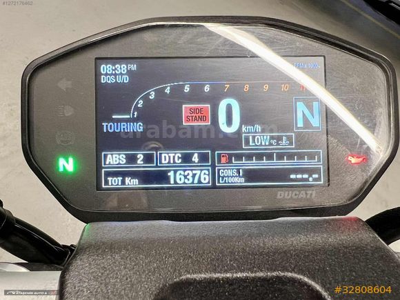 2020 DUCATI MONSTER 821 BOYASIZ KORLAS DESMO BAKIMLI 16.000 KM