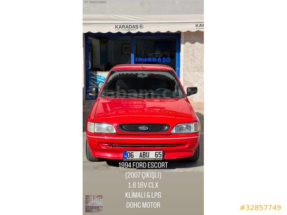 FORD ESCORT KLİMALI LPG DOHC MOTOR TEMİZ