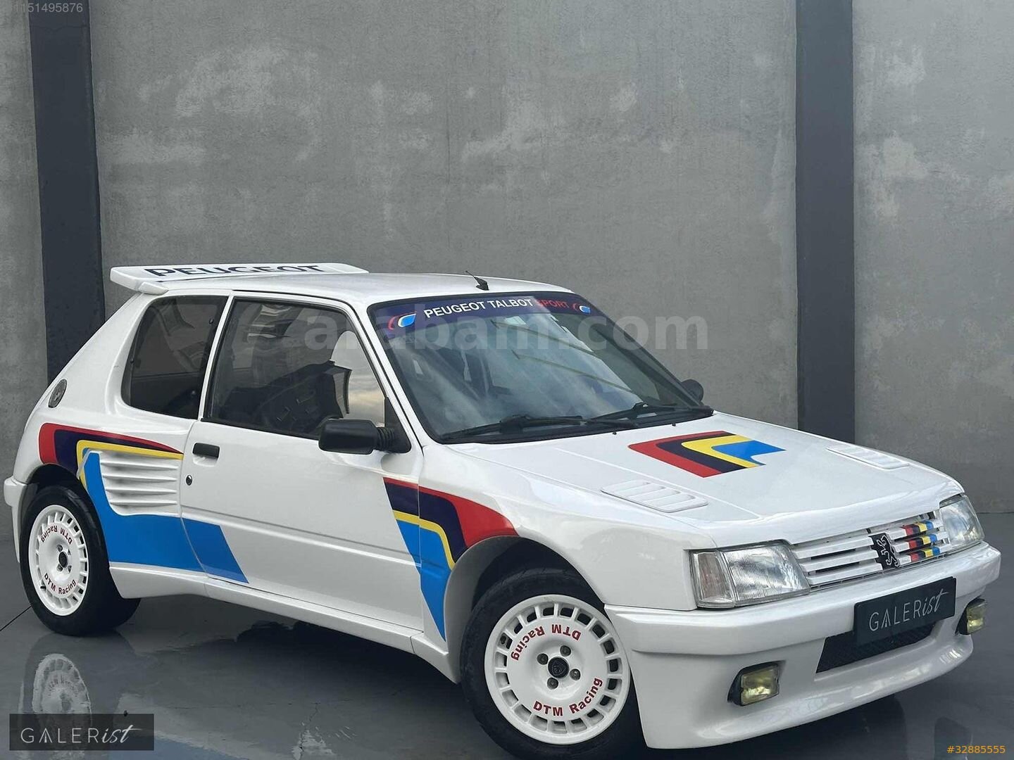 Galeriden Peugeot 205 1.9 GTi 1988 Model İstanbul 65.000 km Beyaz 1
