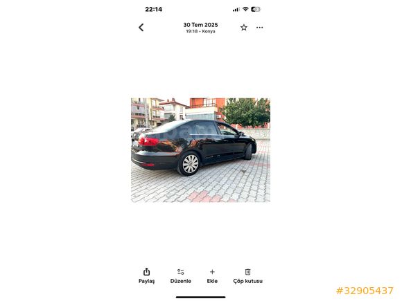 Sahibinden Volkswagen Jetta 1.4 TSi Trendline 2012 Model 