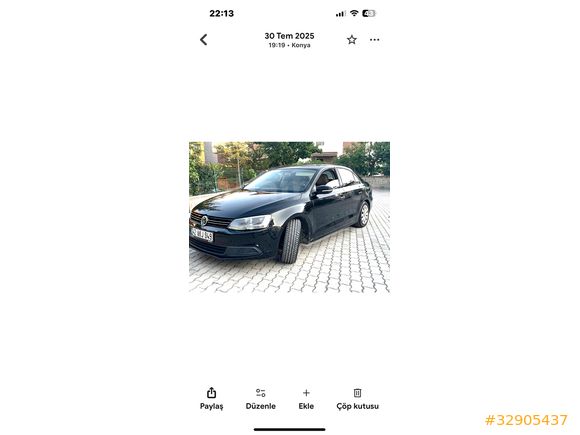 Sahibinden Volkswagen Jetta 1.4 TSi Trendline 2012 Model 
