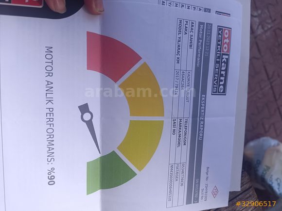 MEMURDAN HATASIZ DEĞİŞENSİZ ORJİNAL TRAMERSİZ...