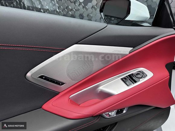 ARAS MOTORS. 2022 CORVETTE C8 STİNGRAY 3LT 6.2 V8.SGUTMA.BOSE
