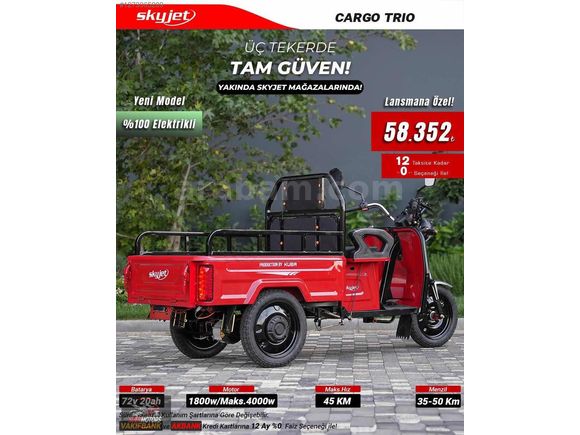 SÜER MOTORS SKYJET- CARGO TRİO HEMEN TESLİMM
