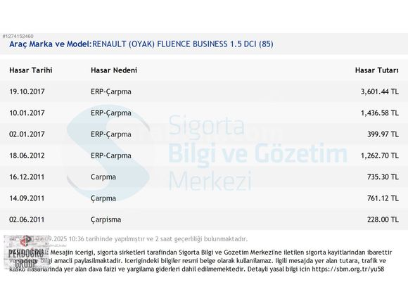 PEKDOĞRU-2011 MODEL RENAULT FLUENCE 1.5 DCİ 230 BİN KM