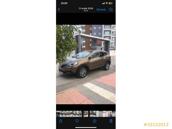 Sahibinden Renault Kadjar 1.6 dCi Icon 2017 Model Mersin