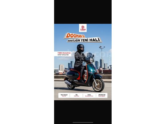 DOĞA MOTORDAN Doohan Dancer 50 B EHLİYETLİ EKONOMİK