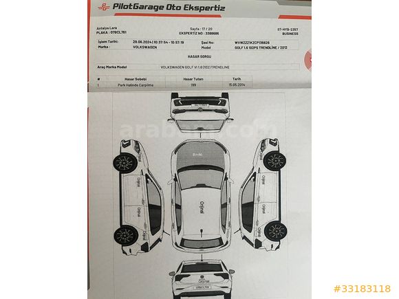 2012 151.000 KM 1 PARÇA BOYA, DEĞİŞEN YOK