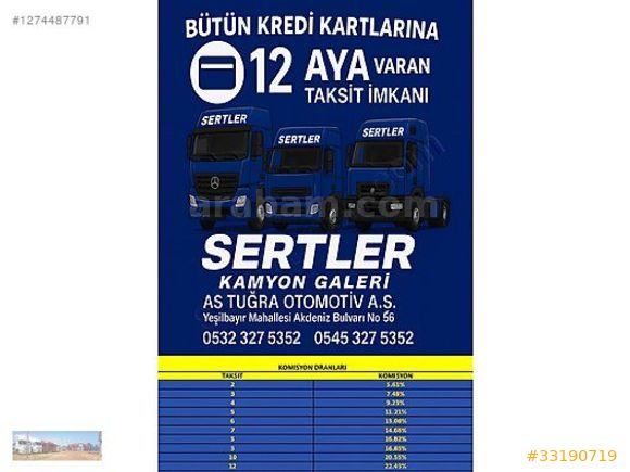 Sertler'den 2009 Model Brf Ünite Vectör 1850 (2010)