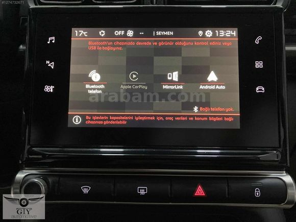 GTY AUTO'dan 2019 BOYASIZ C-3 Shine 1.2PureTech-OTOMATİK-96000km