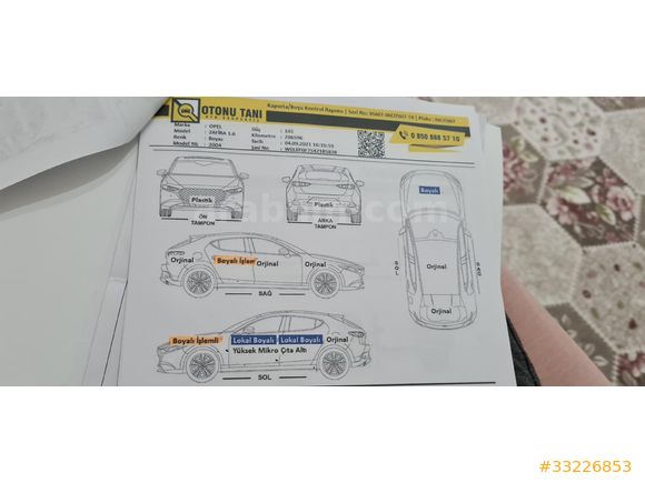 アボンリーページ Sahibinden Opel Zafira 1.6 Comfort 2004 Model Kahramanmaraş