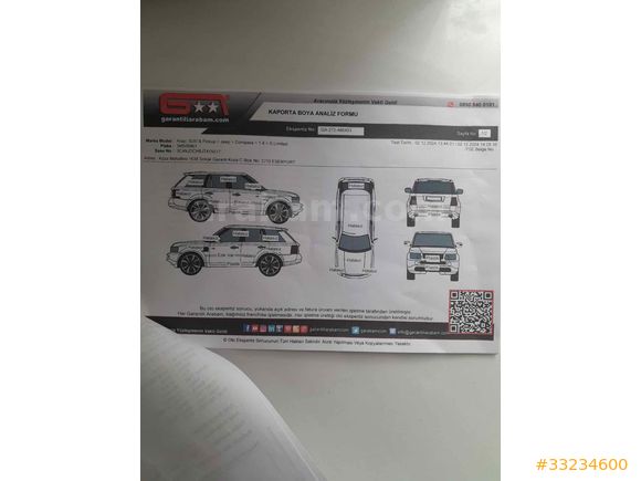Sahibinden Jeep Compass 1.4 Limited 2018 Model 