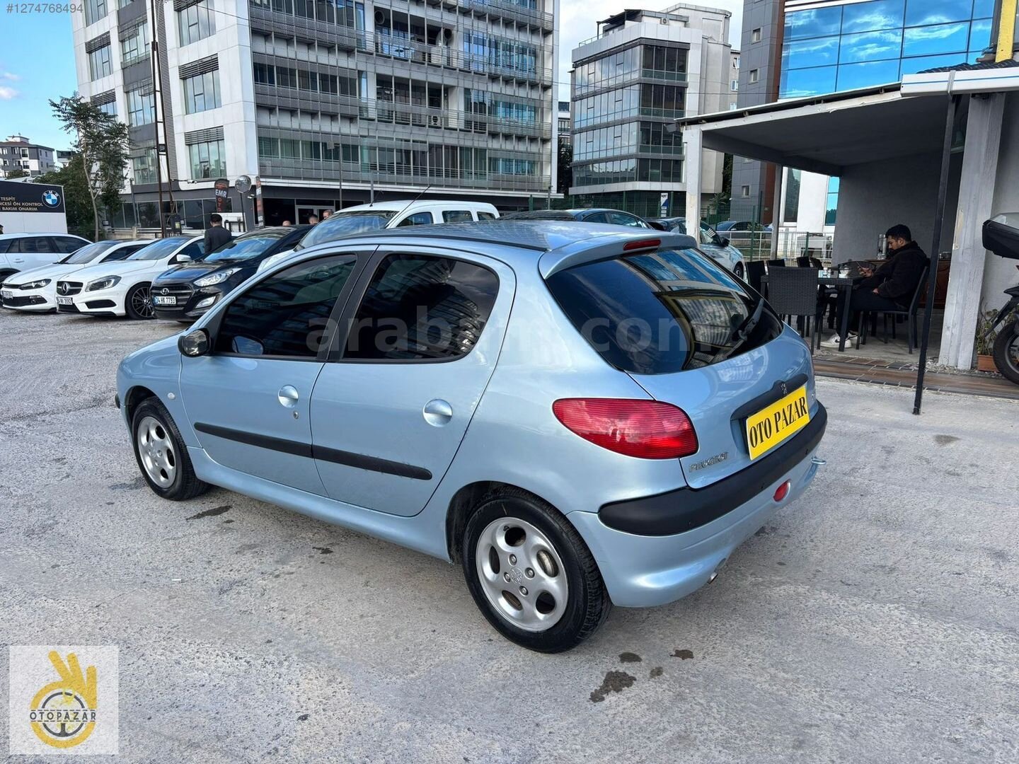 Galeriden Peugeot 206 1.4 Color Line 2002 Model İstanbul 259.000 km Gri 3