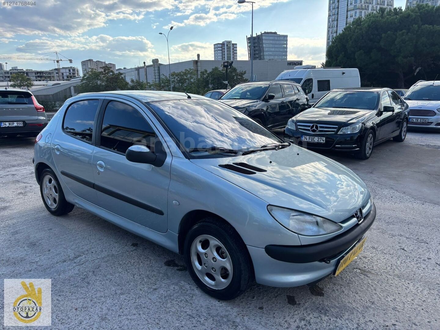 Galeriden Peugeot 206 1.4 Color Line 2002 Model İstanbul 259.000 km Gri 7