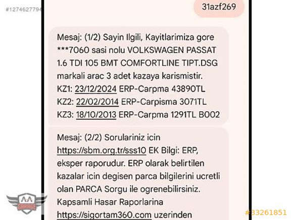 PASSAT 1.6 TDİ COMFORTLİNE DSG