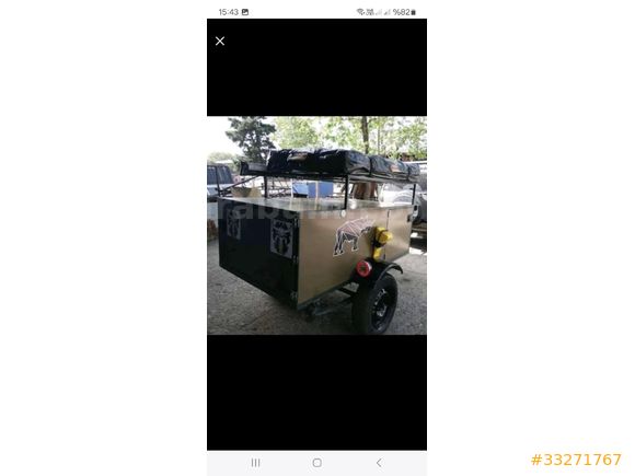 Özel yapım Çadırlı römork çekme karavan