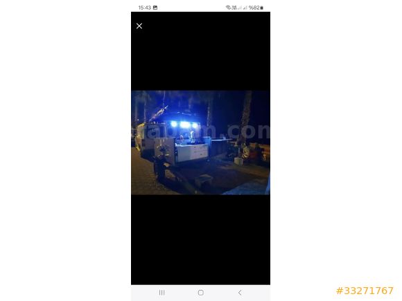 Özel yapım Çadırlı römork çekme karavan