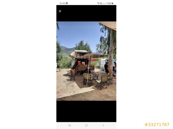 Özel yapım Çadırlı römork çekme karavan