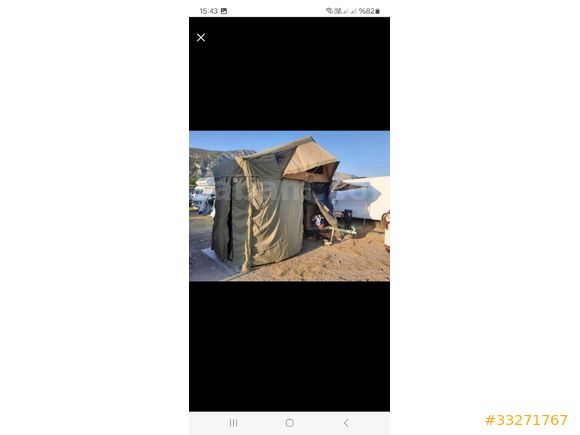 Özel yapım Çadırlı römork çekme karavan