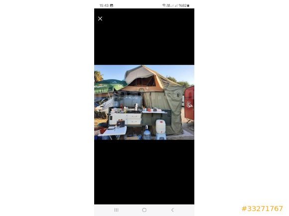 Özel yapım Çadırlı römork çekme karavan