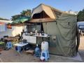 Özel yapım Çadırlı römork çekme karavan