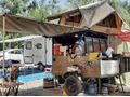 Özel yapım Çadırlı römork çekme karavan