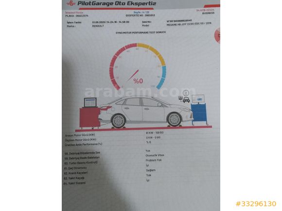 BAKIMLI  TESLA  ekran Renault Megane 1.5 DCİ Touch Plus 2016 Model   A NKARA