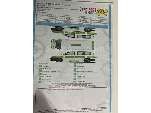 Sahibinden Citroen Berlingo 1.6 HDi Combi SX 2009 Model 