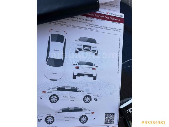 kouya03090217ページ Sahibinden Toyota Corolla 1.8 Hybrid Passion X-Pack 2021 Model